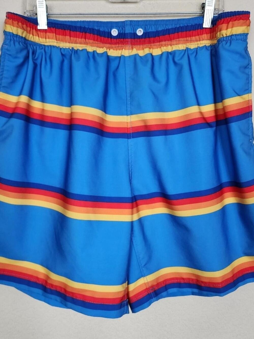Speedo XXL Retro Striped Swim Shorts